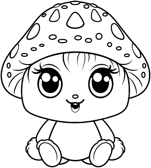 niedlicher-pilz-ausmalvorlage