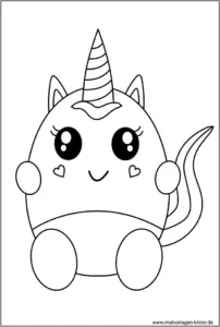 niedliches-einhorn-kawaii-malvorlage