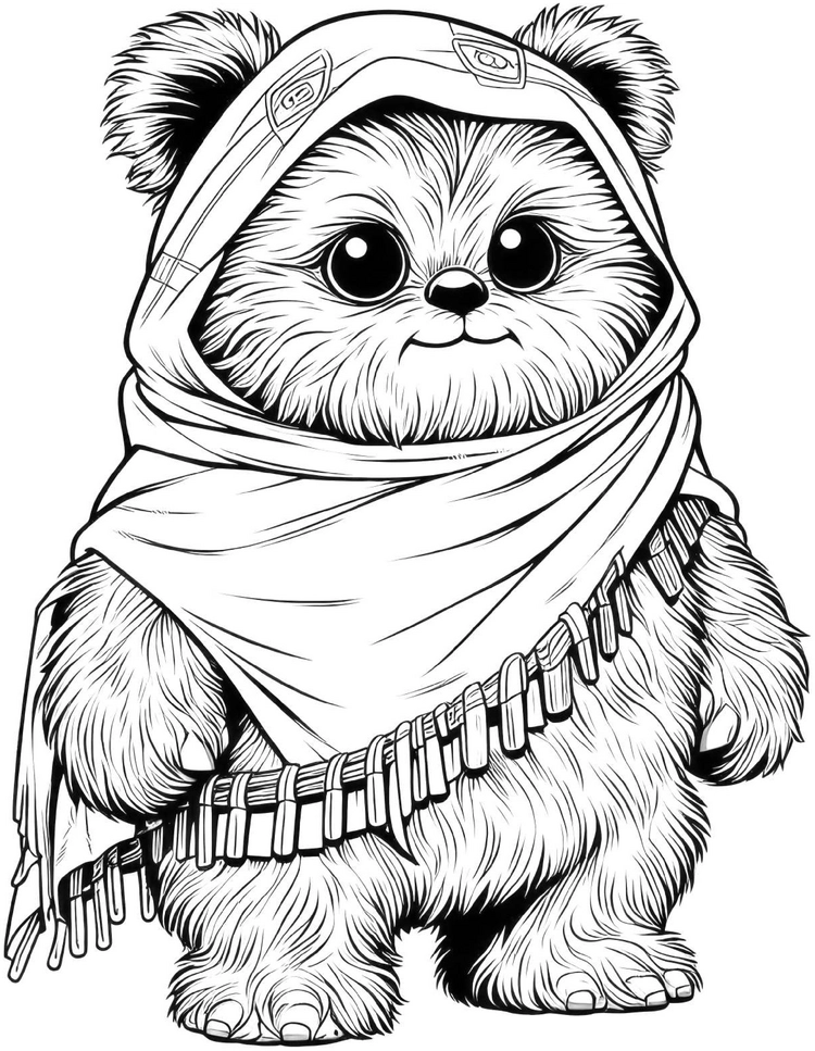 niedliches-fantasiewesen-im-umhang-ausmalvorlage