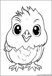 niedliches-kueken-ausmalvorlage