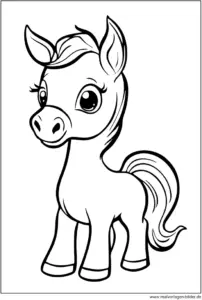 niedliches-pony-ausmalvorlage