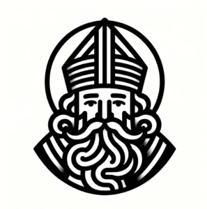 nikolaus-mit-bart-hut-ausmalvorlage