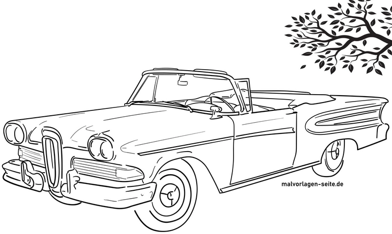 oldtimer-cabriolet-ausmalvorlage