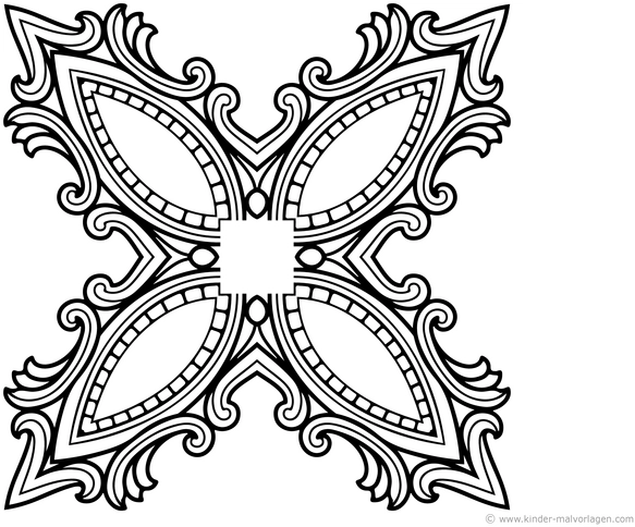 ornament-kreuz-muster-ausmalvorlage