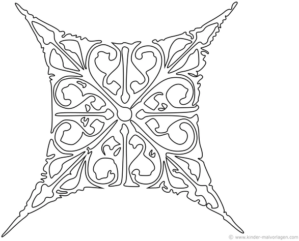 ornamentales-geometrisches-muster-malvorlage