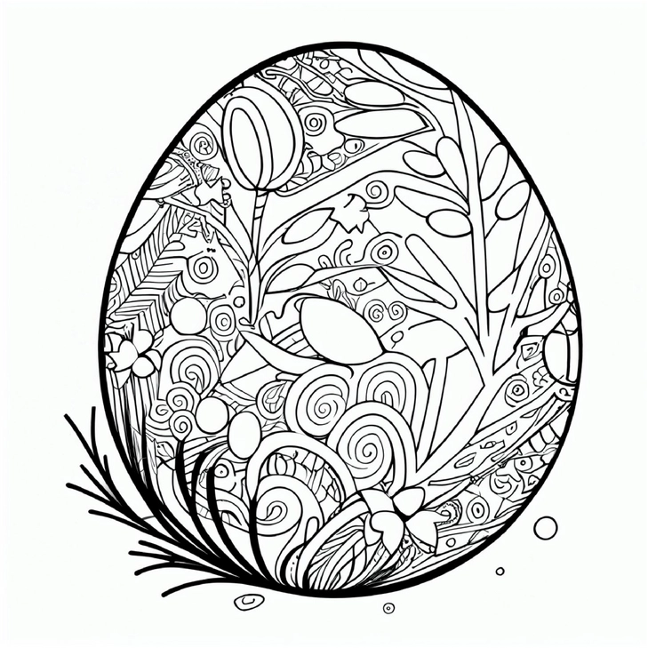 osterei-mit-blumen-und-mustern-ausmalvorlage