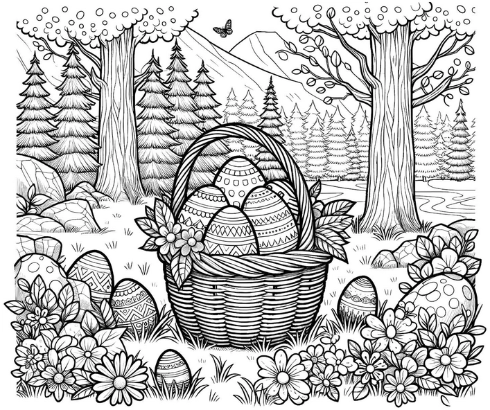 ostereier-im-korb-fruehling-malen