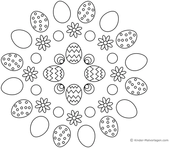 ostereier-und-blumen-mandala-malvorlage