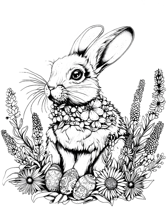 osterhase-blumen-eier-malen