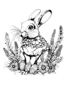 osterhase-blumen-und-ostereier-malvorlage