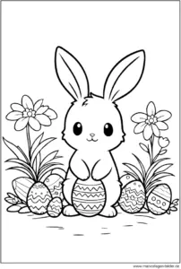 osterhase-bunte-eier-ausmalen