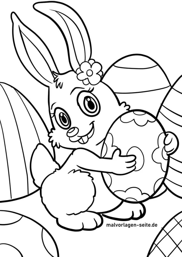 osterhase-buntes-ei-ausmalvorlage