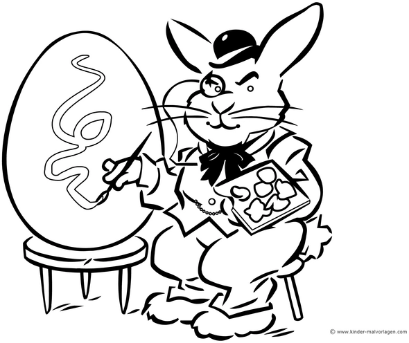 osterhase-malt-ei-malvorlage