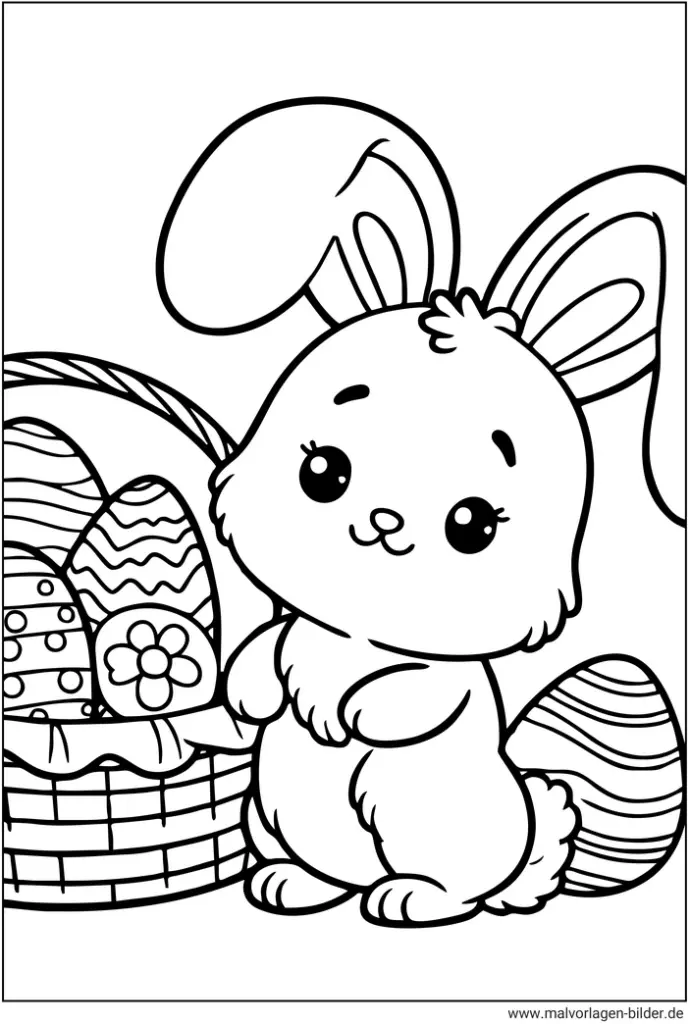 osterhase-mit-eiern-ausmalvorlage-kostenlos
