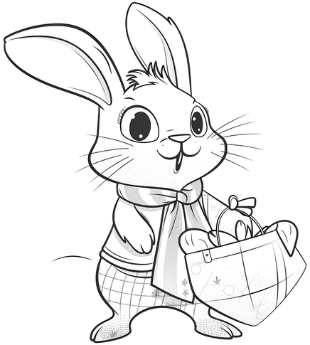 osterhase-mit-korb-ausmalvorlage
