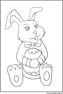 osterhase-mit-schleife-ausmalvorlage