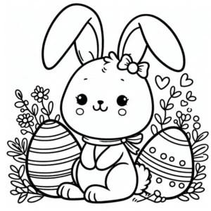 osterhase-und-ostereier-malvorlage