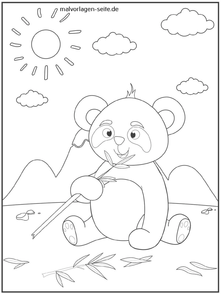 panda-in-der-natur-ausmalen