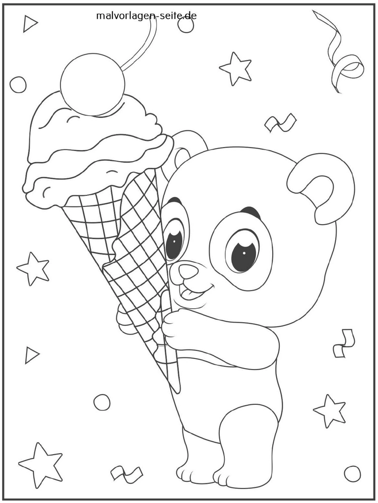 panda-mit-eis-in-freude-und-spass