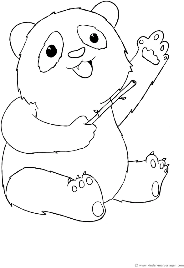 panda-mit-pinsel-und-winken