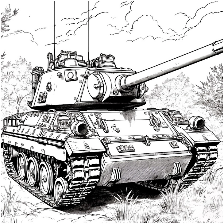 panzer-leopard-2-ausmalvorlage