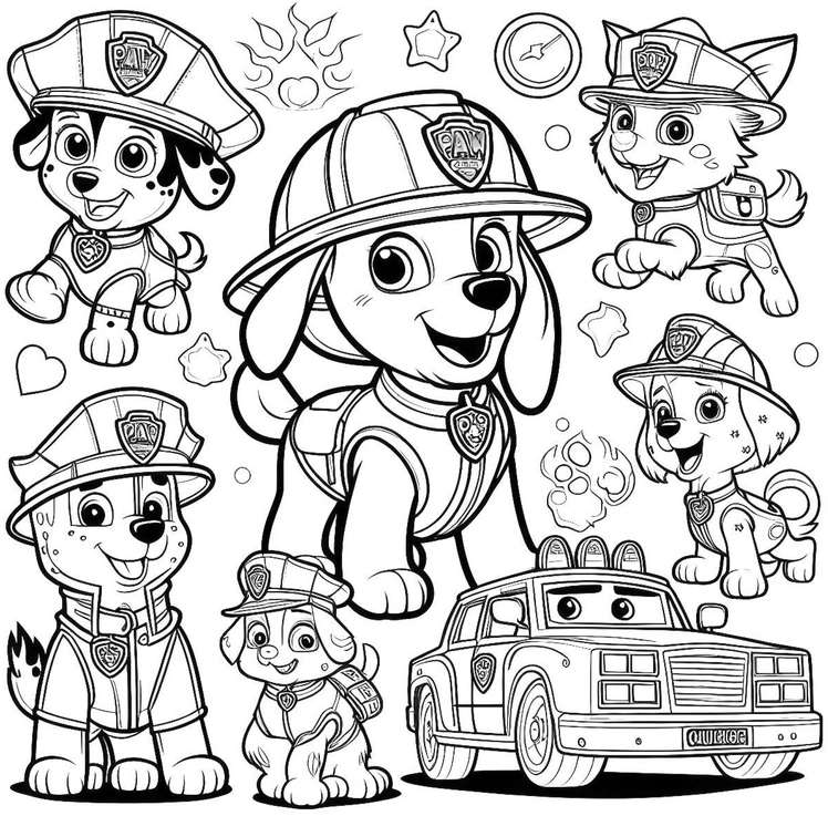 paw-patrol-feuerwehr-hunde-ausmalvorlage