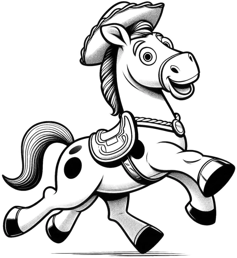 pferd-im-wilden-westen-malvorlage