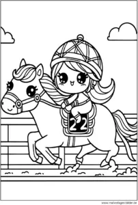 pferde-reiterin-ausmalvorlage