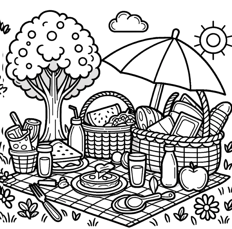 picknick-ausmalvorlage-fuer-kinder-herunterladen