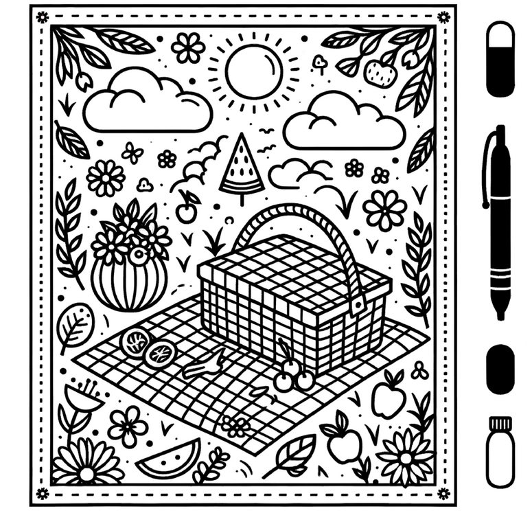 picknick-im-freien-ausmalbild
