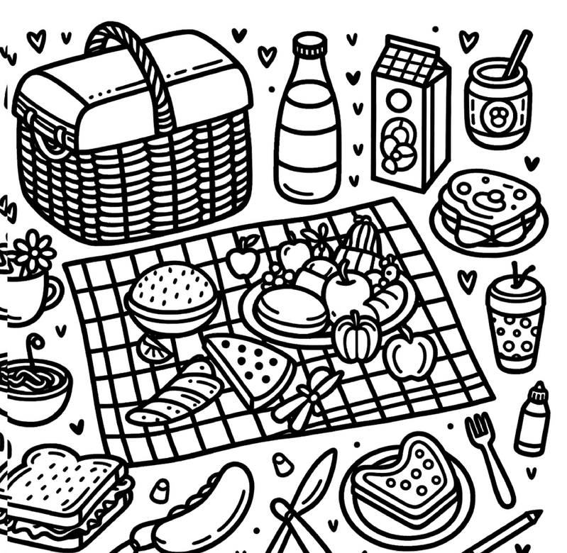picknick-malvorlage-mit-lebensmitteln-ausmalen
