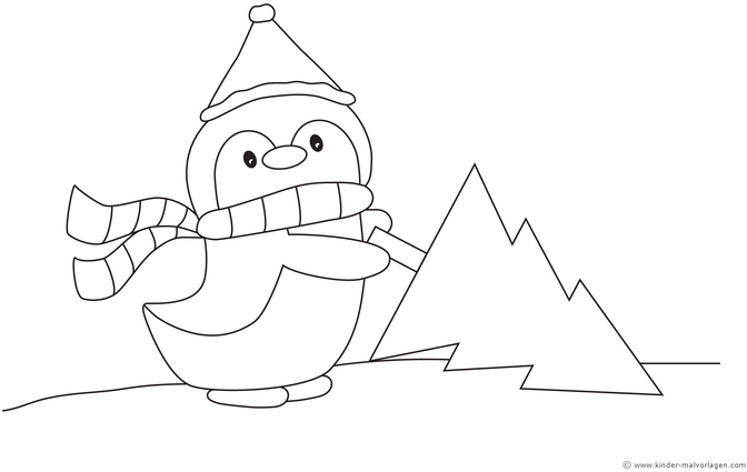 pinguin-im-winter-malen