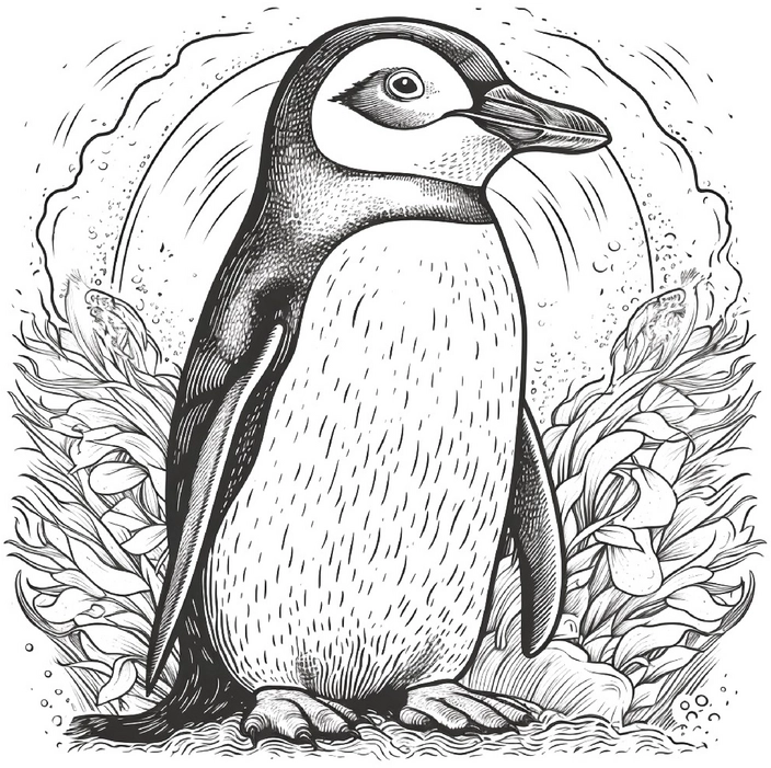 pinguin-in-unterwasserlandschaft-malvorlage