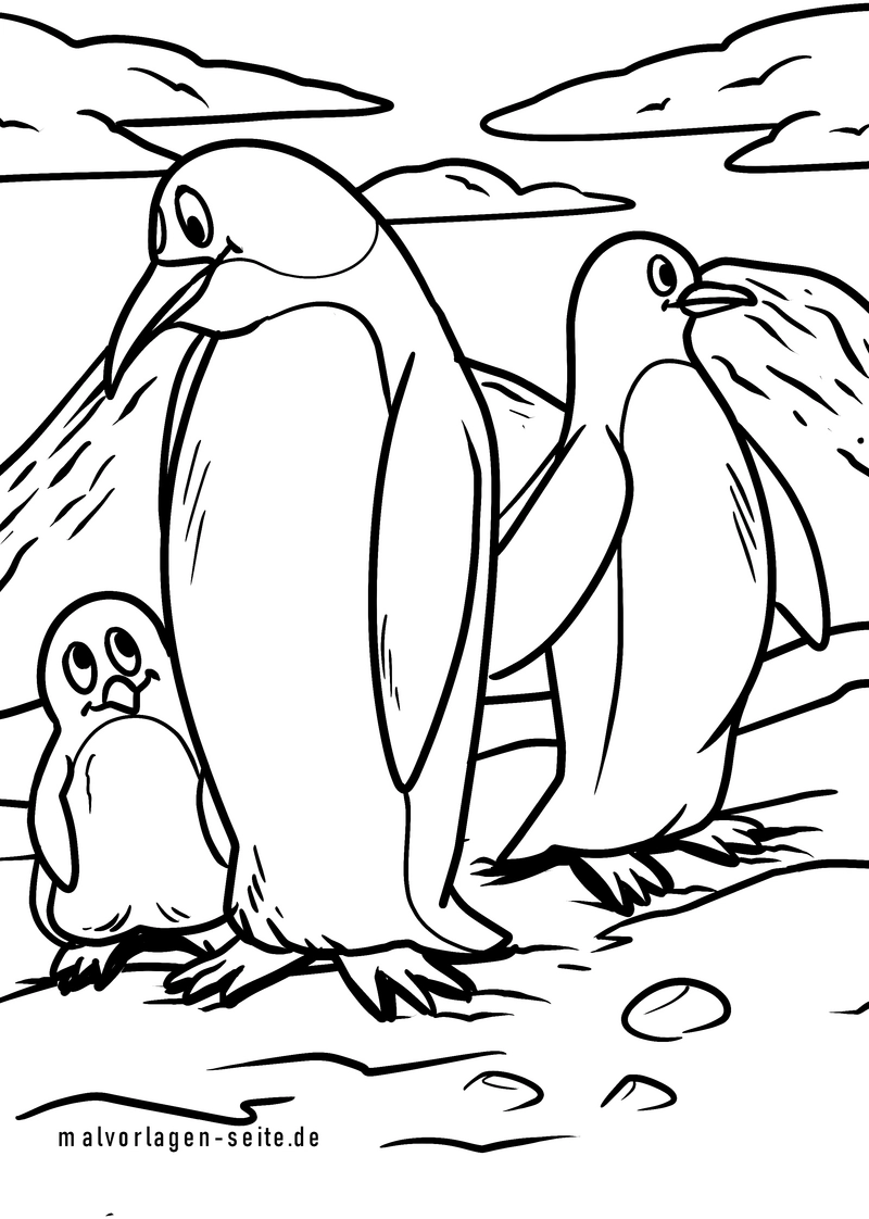 pinguine-in-winterlandschaft-malen