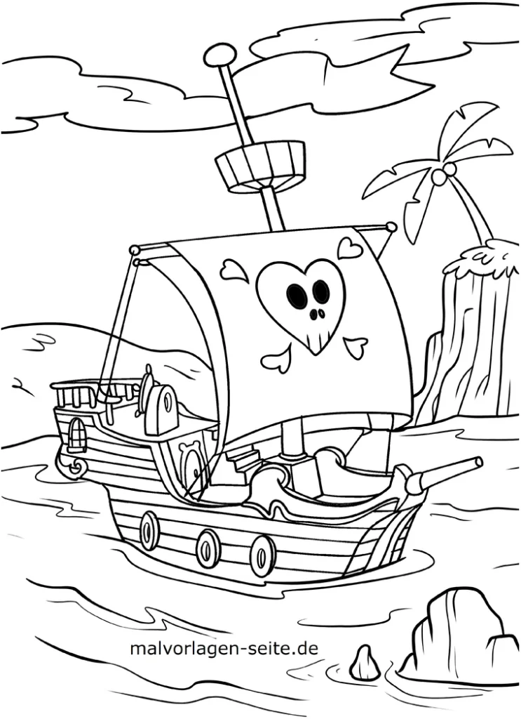 piratenschiff-ausmalvorlage-mit-herz-und-totenkopf