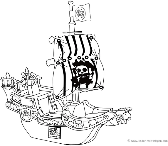 piratenschiff-ausmalvorlage