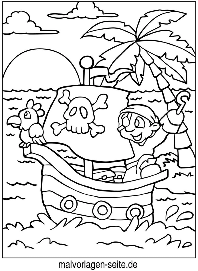 piratenschiff-mit-papagei-und-palme