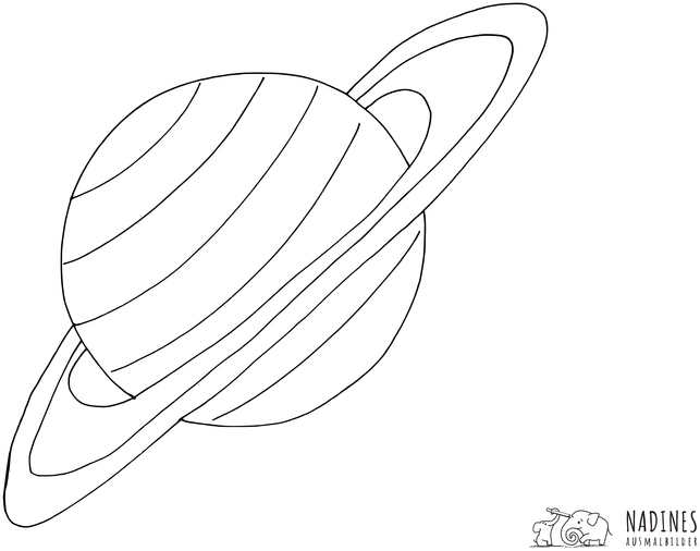 planet-saturn-ausmalvorlage