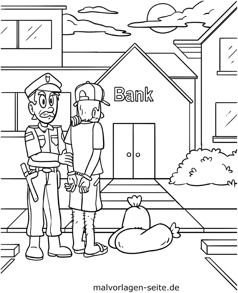 polizei-bank-festnahme-malvorlage