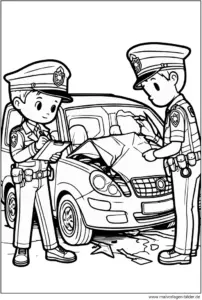 polizei-bei-einem-unfall-ausmalbild