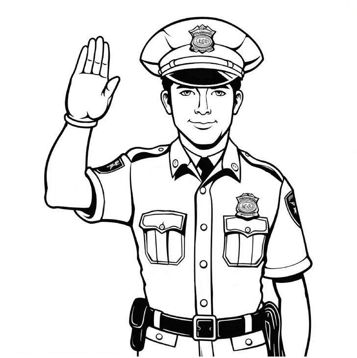 polizei-malvorlage-gruss-mit-polizist