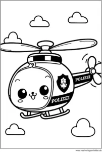 polizeihubschrauber-ausmalvorlage
