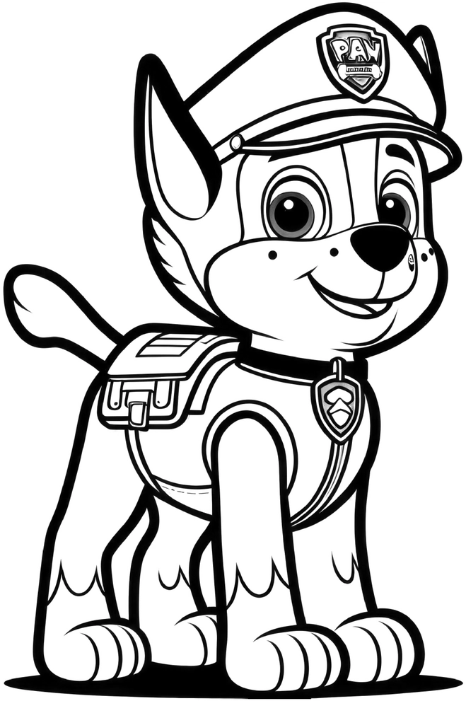 polizeihund-ausmalvorlage-fuer-kinder
