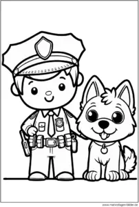 polizist-mit-hund-ausmalvorlage