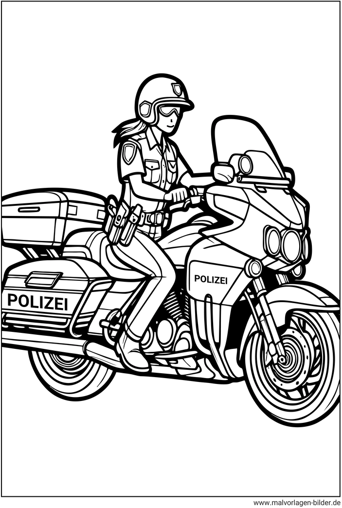 polizistin-auf-polizeimotorrad-ausmalvorlage