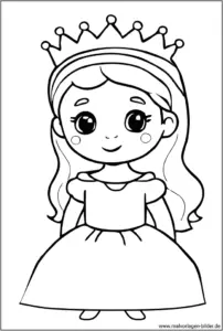 princessin-ausmalbild-fuer-kinder-kreativ-gestalten