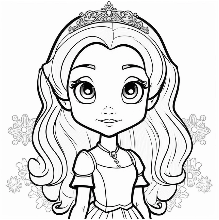 princessin-mit-blumen-und-krone