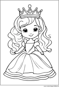 prinzessin-ausmalvorlage-fuer-kinder-und-jugendliche