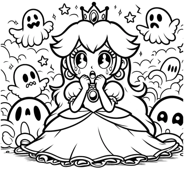 prinzessin-geister-ausmalbild-ideen