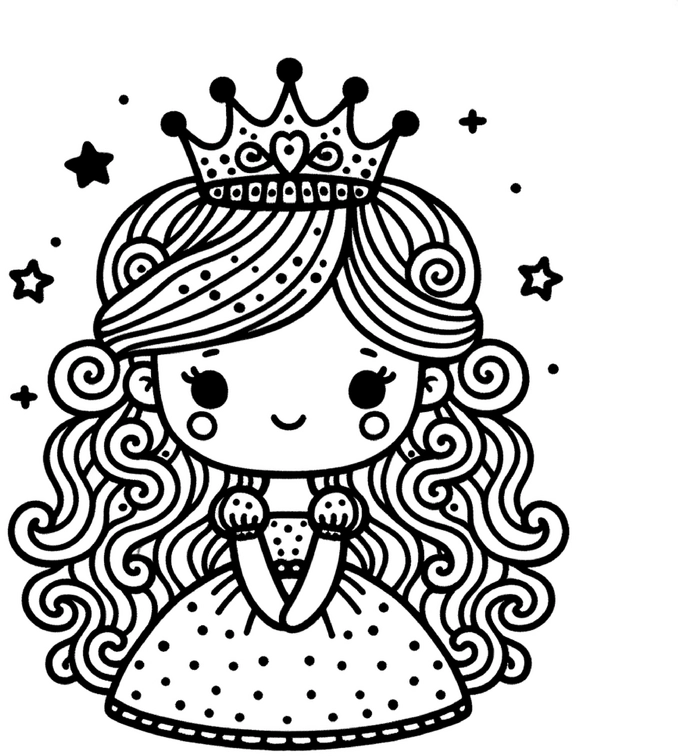 prinzessin-mit-krone-und-sternen